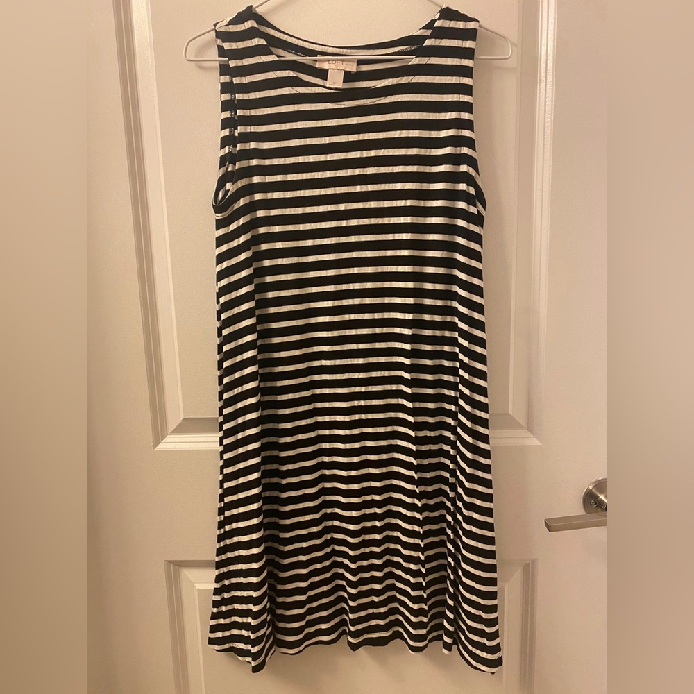 LOFT Sleeveless Swing Dress